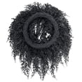 thumbnail image 5 of My Texas House Halloween Drapey Faux Cedar Wreath, Black, 24", 5 of 5