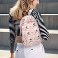 thumbnail image 5 of Lsque Cute Sushi (2) Pattern Canvas Daypack, Durable Backpack, High-quality Versatile Backpack,Vintage Compact Backpack-Small, 5 of 6