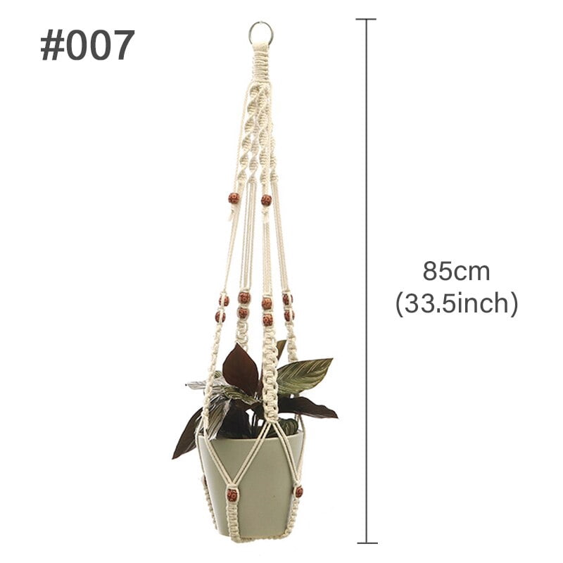 Fixinus Paquete De 3 Colgadores De Macramé Para Plantas Con Tamaño S-L, 4 Patas, Tejido De Algodón, Soporte Para Macetas, Ideal Para Decoración De Cumpleaños En Interiores Y Exteriores