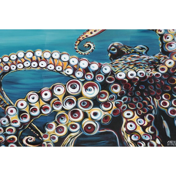 Art.com Wild Octopus I Art Print by Carolee Vitaletti, 18" x 12"