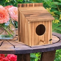 colaxi Bird House for Outdoor Birds Nest Bluebird House Bird Feeder Wooden Hanging Birdhouse for Viewing Garden