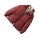 thumbnail image 2 of Qarigey Chaqueta acolchada de invierno para mujer, cómoda y cálida, esencial, fácil de limpiar, chaqueta acolchada para mujer Abrigos y chamarras rojo XL, 2 of 6