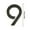 J, variant on JilgTeok 3 Packs 10CM Acrylic Black Self-adhesive Number Plates Outside Address Numbers for Stylish Decor House Office Hotel Room Apartment