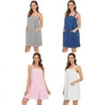 thumbnail image 5 of Women's Bath Towels Set Soft Lightweight Knee Length Adult Sling Home Bath Skirt Pajamas Bathrobe Spa Body Wrap with Pockets Adjustable Robe & Headband, 5 of 5