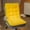 Yellow, variant on IMossad Plush Office Chair Cushion with Back Support - One-Piece Desk Chair Cushion with Tie & Non-Slip Bottom for Long Sitting - 17 x 33 Inch
