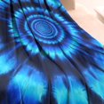 thumbnail image 3 of Blue Tie Dye Spiral Pattern Blanket,Comfortable Soft Lamb Wool Throw Blanket,All Season,Warm Lightweight Blankets for Sofa Bed Couch Living Room Chair,60"x80", 3 of 4