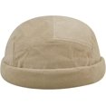 thumbnail image 4 of Brimless Docker Hat Casual 5 Panel Skullcap Retro Sailor Beanie Caps Rolled Cuff Harbour Cap Worker Hats, 4 of 5