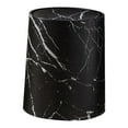 thumbnail image 2 of Papelera con diseño de mármol y tapa giratoria para el hogar y la oficina. Negro Talla L, 2 of 9
