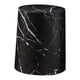 thumbnail image 2 of Cubo de basura de imitación de mármol con tapa abatible, moderno y de fácil mantenimiento. Negro Talla S, 2 of 9