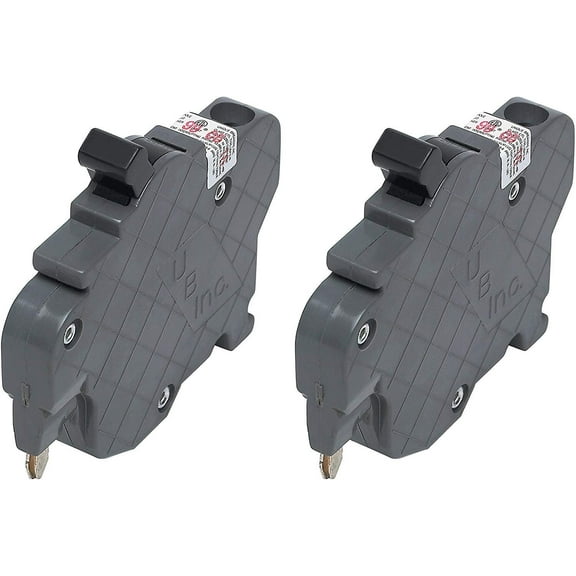 UBIF020N Federal Pacific Electric Stab-Lok NC120 Replacement. One Pole 20 Amp Thin Series Manufactured by Connecticut Electric. Pack of 2