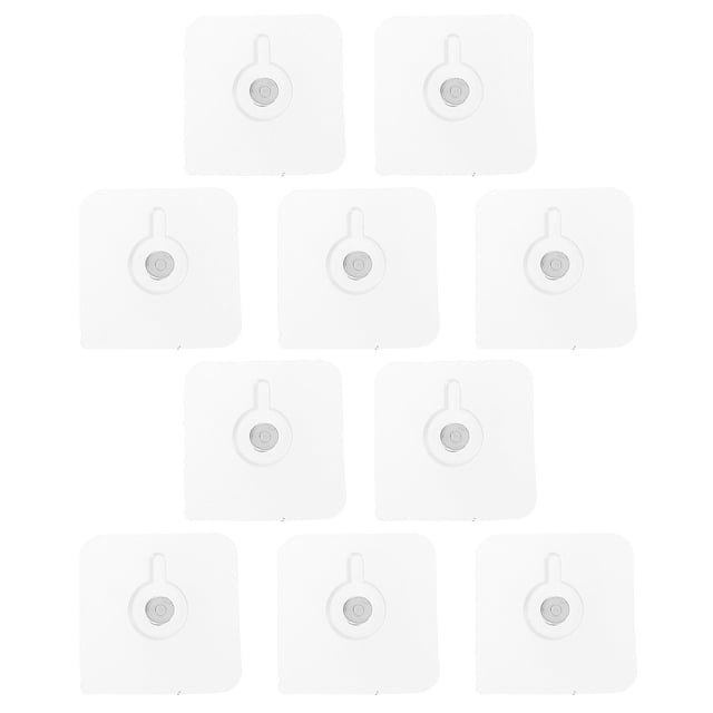 SHOWERORO 10Ud Adhesivos Resistentes Para Colgar Sin Perforar En Superficies Lisas Y Delicadas
