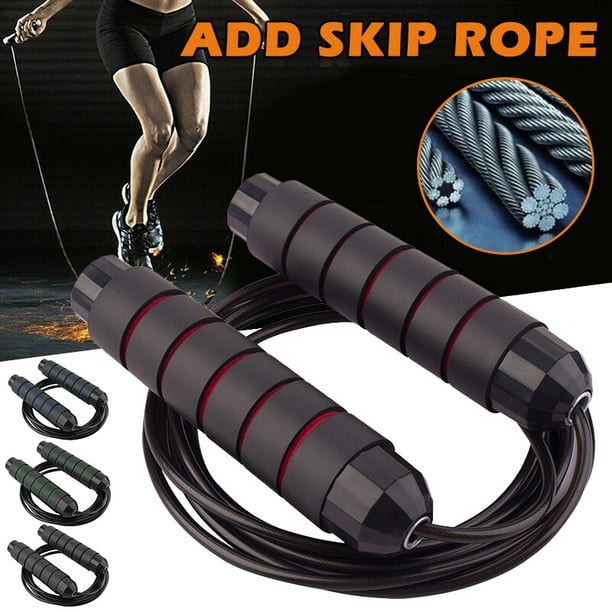 Lzndeal Heavy Weighted Jump Rope Solid PVC Tool Sweat-proof Jump Rope for  Boxing Training Fitness Weighted Jump Rope Workout Skipping Rope 