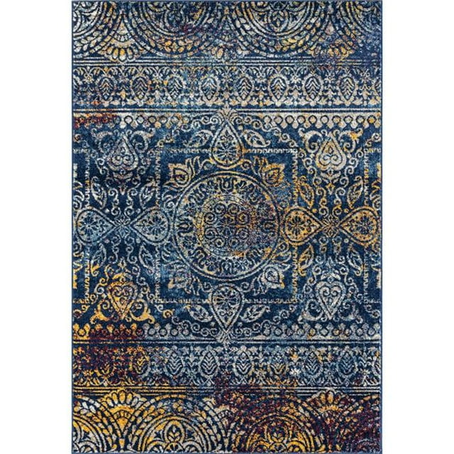 Amer Rug MAN427911 7 ft. 9 in. x 11 ft. Manhattan 42 Power-Loomed Area Rug - Teal