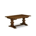 thumbnail image 3 of East West Furniture 7-pc dining table set with Chair’s Legs and Light Beige Linen Fabric, 3 of 4