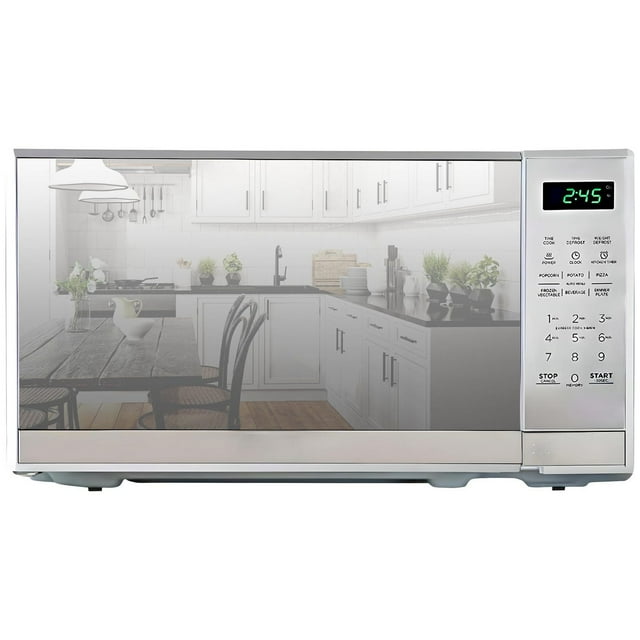 Total Chef 700 Watts Microwave Oven with Digital Controls (0.7 Cu. Ft./20 Liters), Compact Microwave for Quick Meals