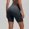thumbnail image 5 of Dweltoz Biker Shorts for Women High Waist Tummy Control Summer Stretch Workout for Gym Running Underwear,Dark Gray S, 5 of 5