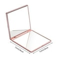 thumbnail image 5 of Joernso Portable Foldable Makeup Mirror Vintage Rose Double-sided Vanity Mirror High Clarity Men Women Pocket Travel Handheld Square Cosmetic Mirror, 5 of 7