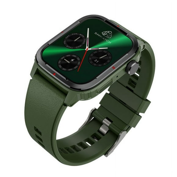 Q28 Smart Watch Bluetooth Calling Smartwatch with Heart Rate Blood Oxygen Detection Green