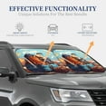 thumbnail image 4 of Vsdgher Colorful Travel Luggage Gear Print Car Windshield Sun Shade, Reflective Sunshade Window Sunshade Sun Visor Protector Fit for Cars,Trucks,SUVs-Large, 4 of 6