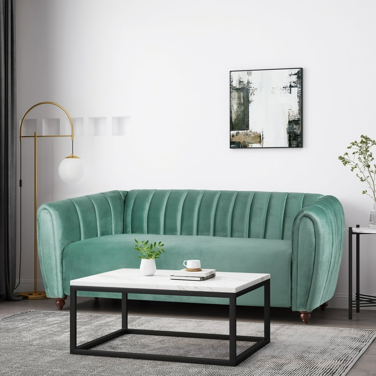 Bobran modern clearance velvet sofa