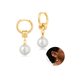 thumbnail image 1 of Pendientes Aretes Xtellar Perla Dorada 18k Clásica Regalo, 1 of 4