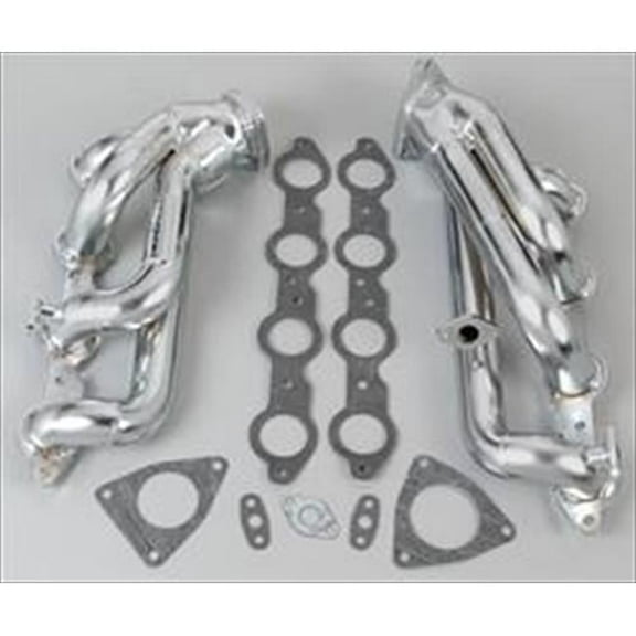 BBK 87-95 Ford F150 Truck 5.8 351 Shorty Unequal Length Exhaust Headers - 1-5/8 Chrome