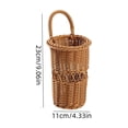 thumbnail image 3 of Woven Hanging Wicker Basket,Imitation Wicker Hanging Basket,for Front Door Hanging Wall Basket with Handle for Flowers,Small Plants,Farmhouse and Garden Decor,Baskets, 3 of 6