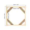 thumbnail image 2 of Unique Bargains Canvas Stretcher Bars Kit, 10x8 Inch Rectangle Solid Wood Frame for Paint, Prints, Oil Paintings, Wood Color, 2 of 5
