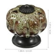 thumbnail image 2 of OULII 2Pcs Unique Cabinet Knobs Ceramic Light Brown Furniture Door Vintage Replacement, 2 of 8