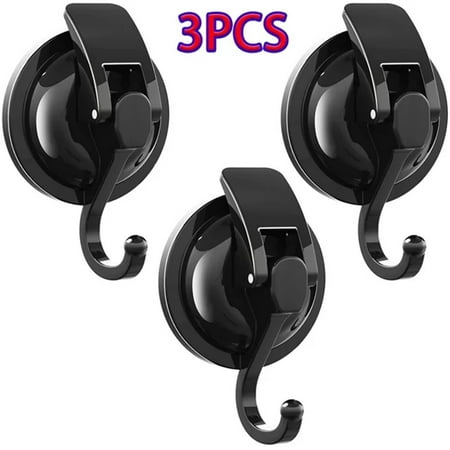 

Cacfwgk Hooks Clearance Sales 3pc Removable Suction Cup Hooks (2 Pack) Silver Plated Heavy Duty Vacuum Shower Hooks Strong Garland Hooks For Bathroom Toilet Kitchen