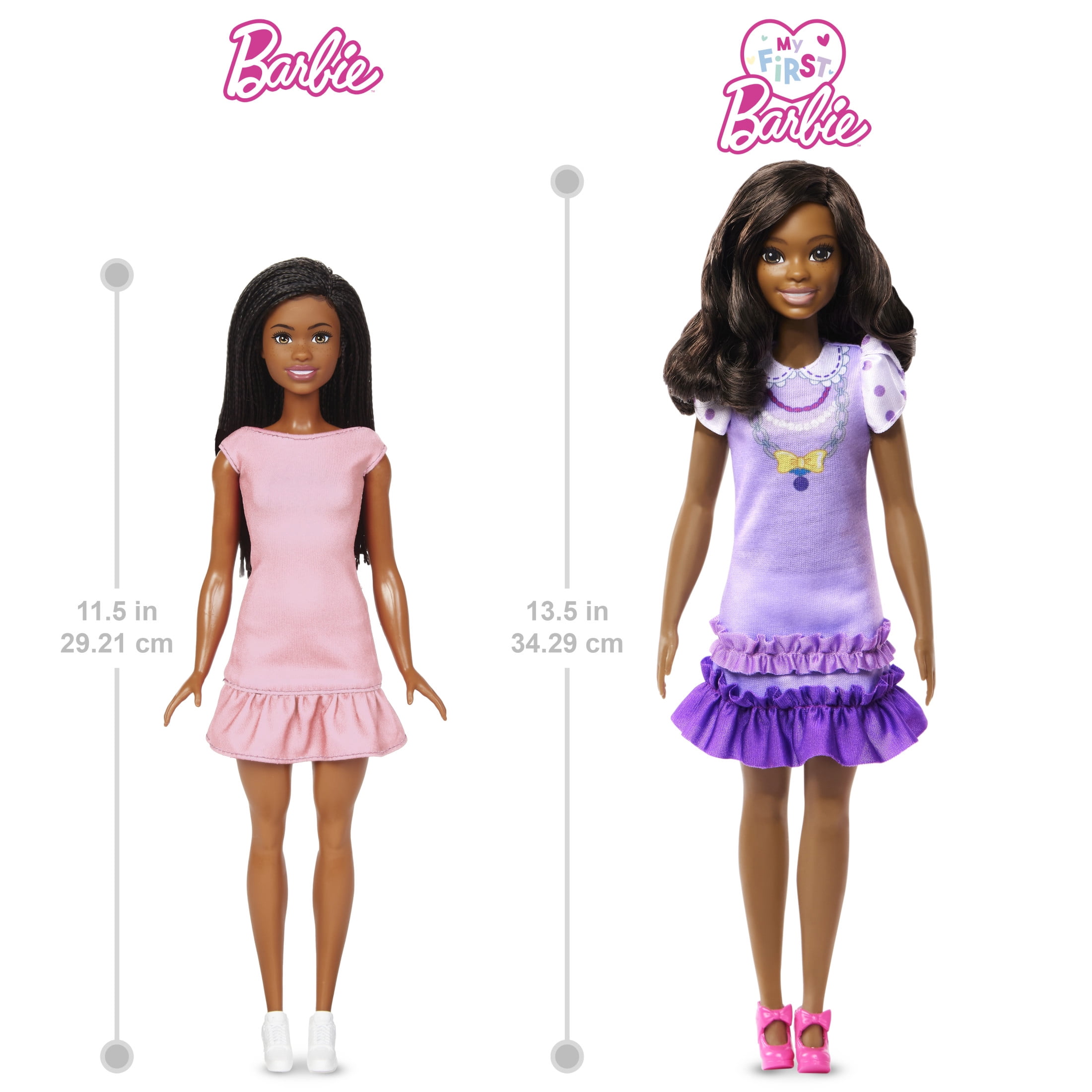 My First Barbie "Brooklyn" Preschool Doll with Soft Posable Body, Poodle & Accessories, 13.5-inch