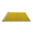 thumbnail image 2 of Ahgly Company Machine Washable Indoor Rectangle Solid Yellow Modern Area Rugs, 8' x 12', 2 of 4