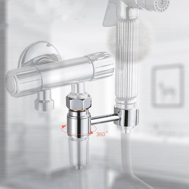 Soporte para cabezal de Soporte para rociador Organizador Montaje rotanti Rotación de 360 degree Sin perforación DIY Manguera de de mano , Plata BLESIY titular de la cabeza de ducha