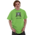 thumbnail image 5 of Scratching Cat On Curtains Pet Owner Men's Graphic T Shirt Tees Brisco Brands S, 5 of 6
