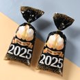 thumbnail image 3 of Bolsa de caramelos de oro negro con forma de globo navideño con diamantes, bolsas de Navidad, decoración navideña para el hogar 2024, feliz año nuevo 2025, 3 of 6