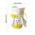 thumbnail image 3 of Cheapark Easter Cute Rabbit Tote Bag for Candy Egg Hunt Party Favors Gift Giving, 3 of 6