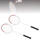 thumbnail image 5 of Dos juegos de raquetas de Bádminton de aleación de accesorios deportivos ultraligeros en rojo para el entrenamiento, 5 of 10