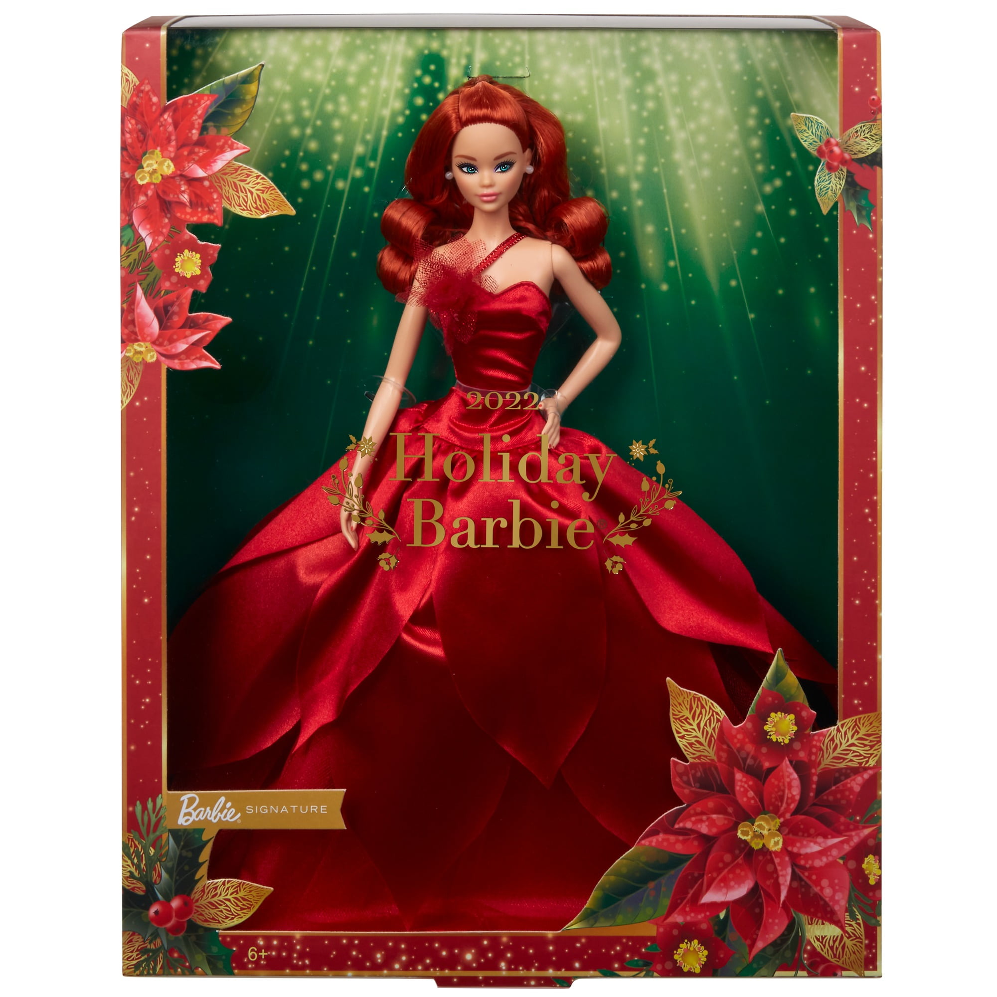 Barbie Signature 2022 Holiday Barbie RED HAIR WALMART EXCLUSIVE