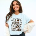 thumbnail image 4 of Football Vibes Touchdown Collage - Womens Garment Dyed Tee, 4 of 6