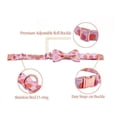 thumbnail image 3 of Unique Style Paws Halloween Pumpkim Pink Dog Collar Adjustable Handmade Bowtie Dog Collar Pet Gift for Small Medium Large Dog ShopWise Round, 3 of 6