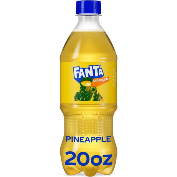 Fanta Pineapple Soda Pop Bottle, 20 fl oz