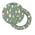 thumbnail image 2 of Lsque Mushrooms And Rainbows Pattern Round Bar chair cushion covers Velvet Fabric Premium Comfort Protects from Scratches and Stains for 14-17 Inch Chair-13 inch, 2 of 7