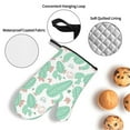 thumbnail image 5 of YFYANG Oven Mitts and Pot Holders Sets 4 Pieces, Non-Slip Heat Resistant Cute Green Cartoon Cactus Pattern Kitchen Glove Pot Mat for Cooking and Baking, 5 of 8