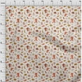 thumbnail image 4 of oneOone Cotton Silk Orange Fabric Cowboy Craft Projects Decor Fabric Printed By The Yard 42 Inch Wide-aA, 4 of 5