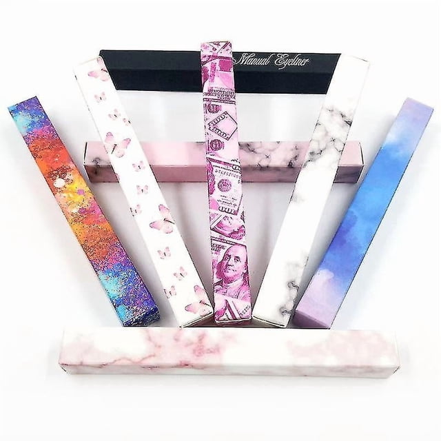Delineador de ojos HUOGUO Glitter Liquid, juego de 8 piezas con caja dorada holográfica