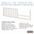 thumbnail image 4 of Sorelle Furniture Rieles para niños pequeños y rieles para cama de tamaño completo para adultos, kit de conversión de cuna y riel de cama de madera Sorelle, convierte la cuna de muebles Sorelle en cam, 4 of 5