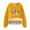 Yellow, variant on Heisall Women's Long Sleeve Sweatshirts Crew Neck Sherpa Lined Merry Christmas Print Oversized Loose Fit Winter Warm Holiday Tops