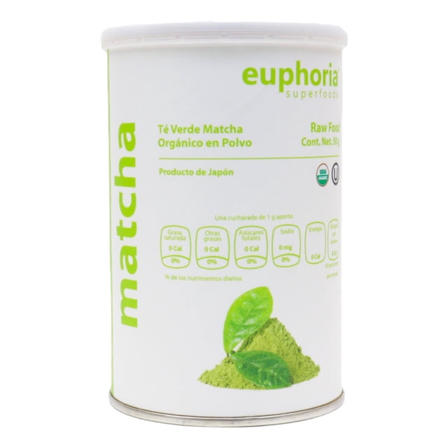 Euphoria Superfoods Te Verde Orgánico en Polvo Matcha 50g