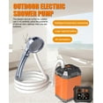 thumbnail image 4 of Graflsoa Portable Outdoor Electric Shower Pump with 9000mAh Battery, 2m Hose, and Adjustable Showerhead for Camping, Construction Sites, and Rural Homes - Blue, One-Mode Option, 4 of 6