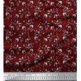 thumbnail image 1 of Soimoi Cotton Jersey Fabric Leaves & Floral Block Print Fabric by The Yard 58 Inch Wide, 1 of 3
